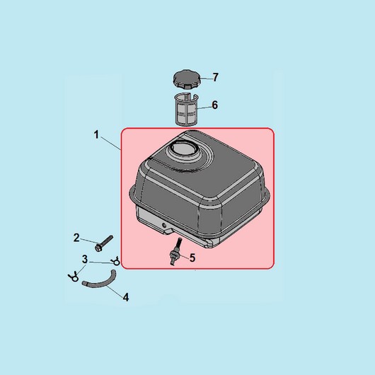 Топливный бак мотопомпы Champion GP52 до 2019 года